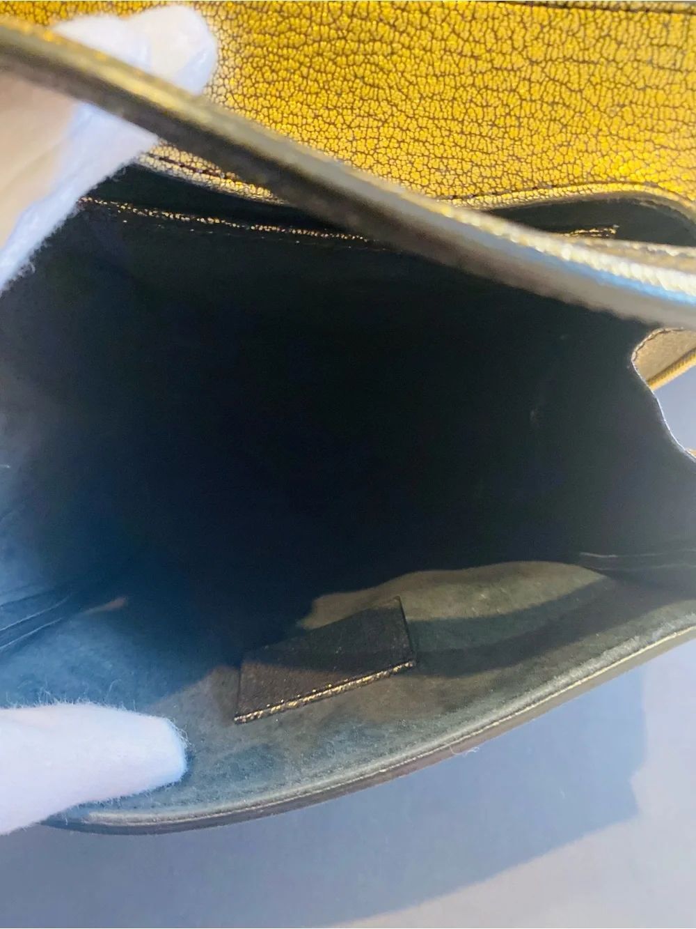 🛍️Alexander McQueen Authentic Small Heroine Bag in Metallic Gold - Picture 15 of 16